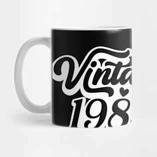 Year 1984 Numeric Digits Date Typography Mug